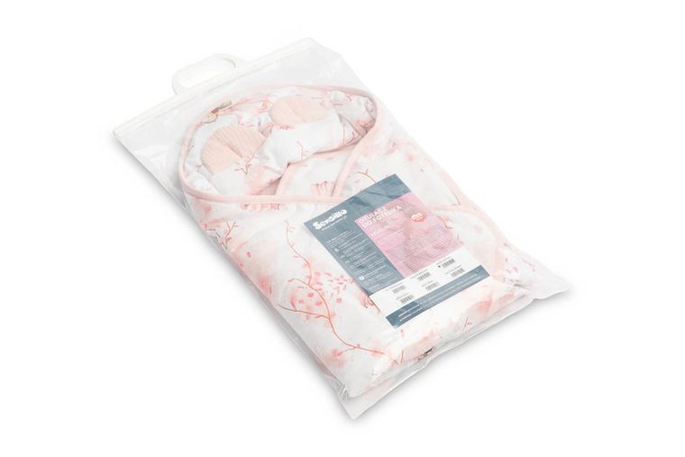 Sensillo, Wróżki, otulacz muślinowy do fotelika, różowy