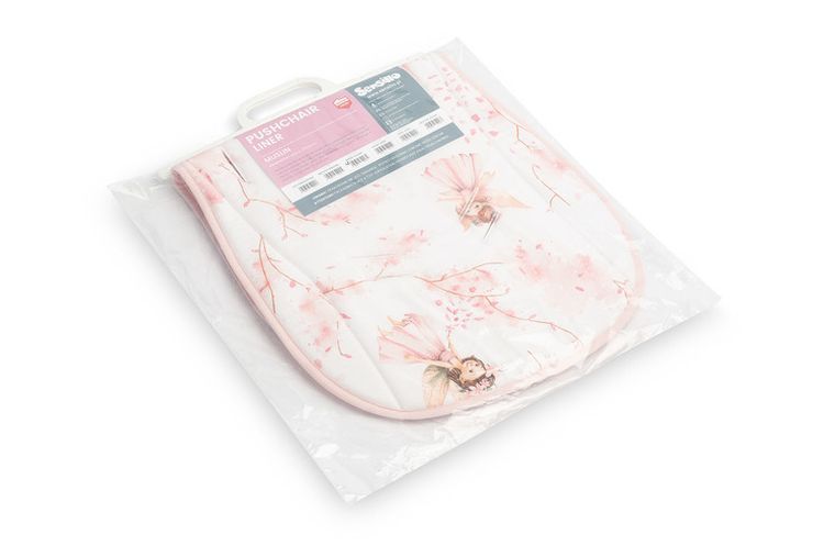 Sensillo, Wróżki, wkładka muślinowa do wózka, różowa