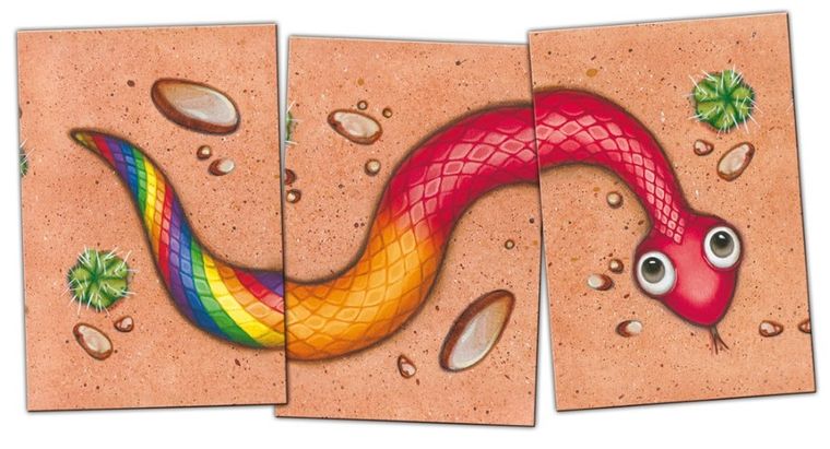 Serpentyna. Kolorowe węże, gra karciana