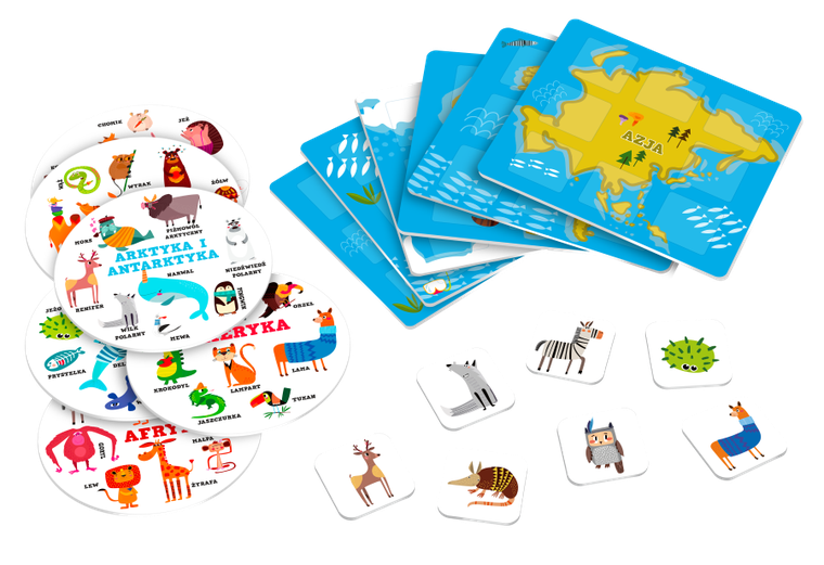 Shuffle, Into the Wild, Poszukiwanie zwierząt, gra edukacyjna