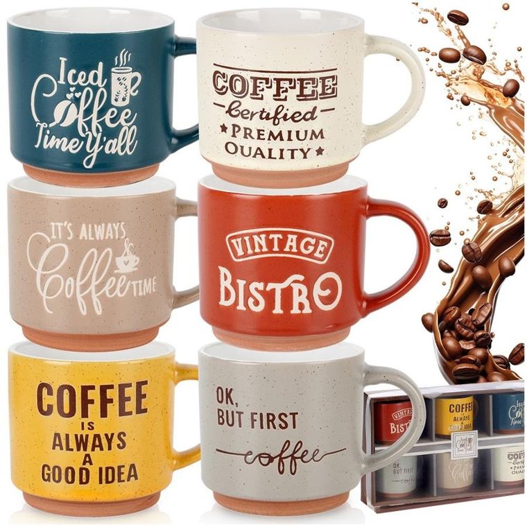 Siaki Collection, kubki ceramiczne, 230 ml, 6 szt.