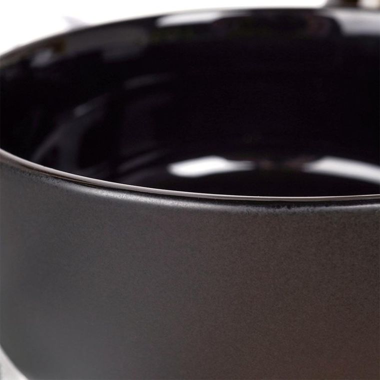 Siaki Collection, miseczka ceramiczna, czarna, 9 cm, 150 ml