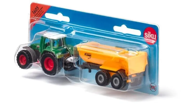 Siku, Fendt, Krampe, traktor z wywrotką kolebkową, model pojazdu, 1605