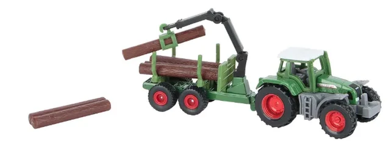 Siku, Traktor z leśną przyczepą, model pojazdu, 1645