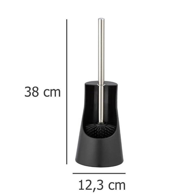 Silikonowa szczotka toaletowa, Arese, czarna