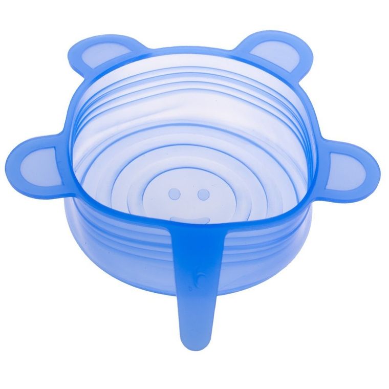 Silikonowe pokrywki do żywności, 6 szt.