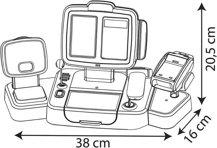 Simba, kasa elektroniczna, duża, ze skanerem