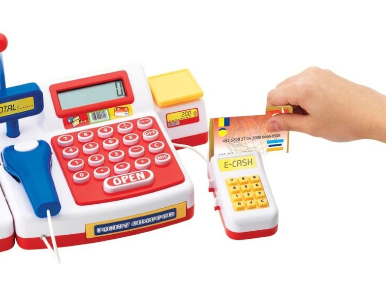 Simba, kasa sklepowa fiskalna dla dzieci z akcesoriami