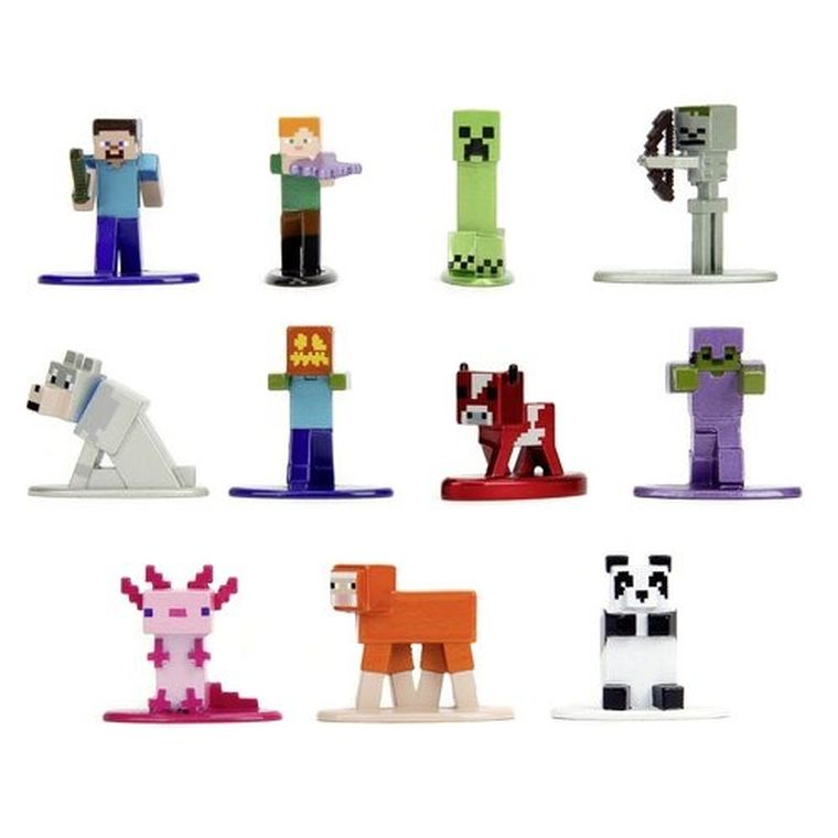 Simba, Minecraft, metalowa figurka kolekcjonerska, 4 cm, 1 szt.