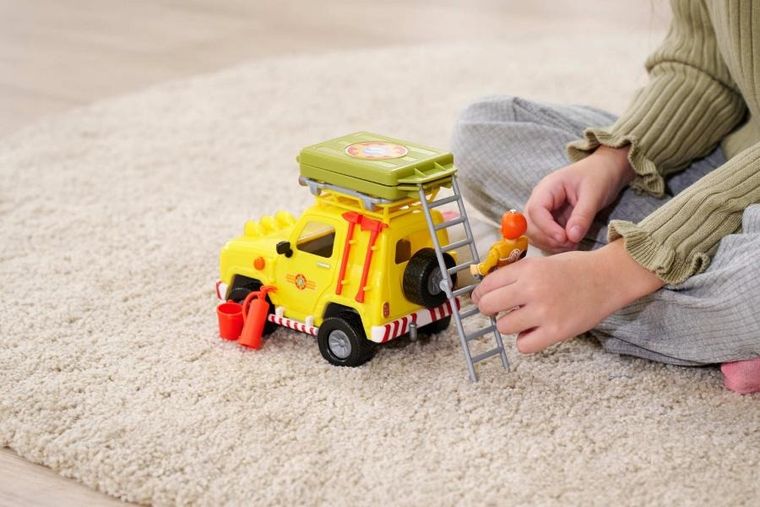 Simba, Strażak Sam, Jeep 4-4, pojazd z figurką i namiotem