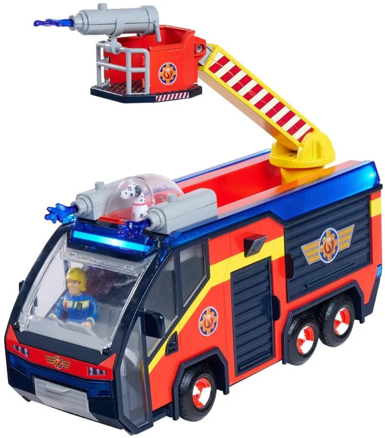Simba, Strażak Sam, Jupiter, interaktywny wóz strażacki z figurkami