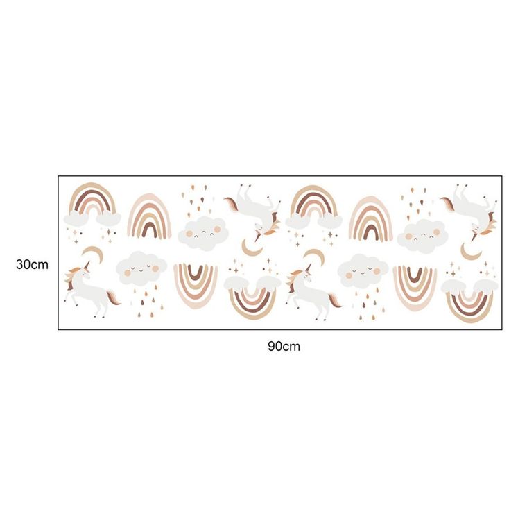 Sipo, naklejki na ścianę do pokoju dziecięcego, Jednorożce boho