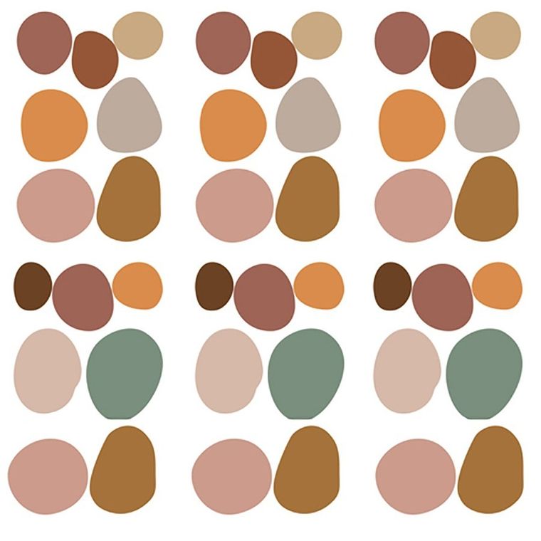 Sipo, naklejki na ścianę do pokoju dziecięcego, Kropki boho