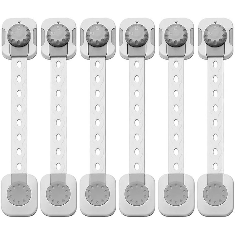 Sipo, zestaw zabezpieczeń do szaf i szuflad z funkcją smart lock, 6 szt.