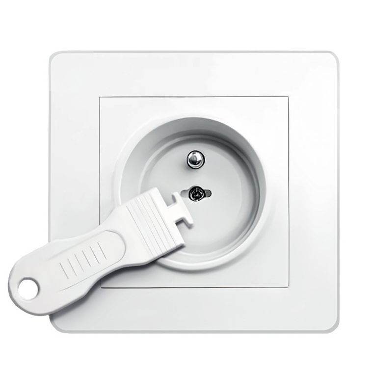 Sipo, zestaw zabezpieczeń kontaktów zaślepki gniazd elektrycznych białe, 12 szt.