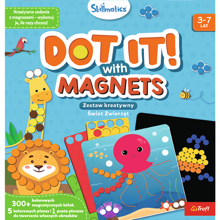 Skillmatics, Dot it! With Magnets, Świat Zwierząt, kreatywna mozaika