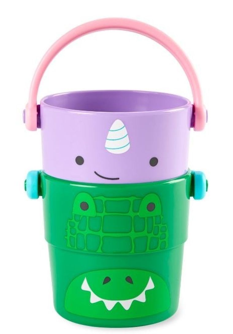 Skip Hop, Zoo 2.0, wiaderka do wody, zabawka do kąpieli