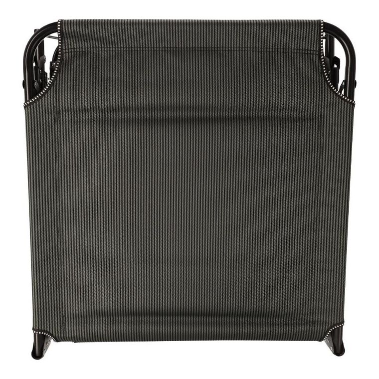 Składane łóżko turystyczne, czarne