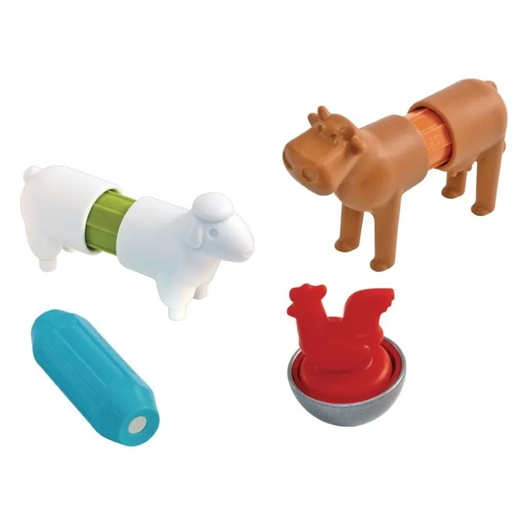 SmartMax, My First Farm Animals, klocki magnetyczne, 16 elementów