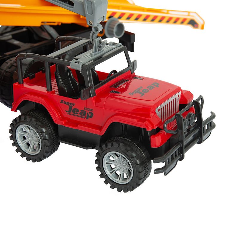 Smiki, Ciężarówka, laweta z podnośnikiem, pojazd, 48,5 cm