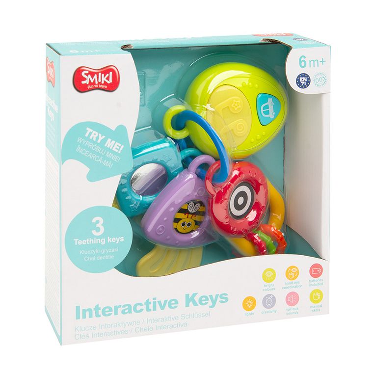 Smiki, Klucze, zabawka niemowlęca z gryzakiem i dźwiękiem