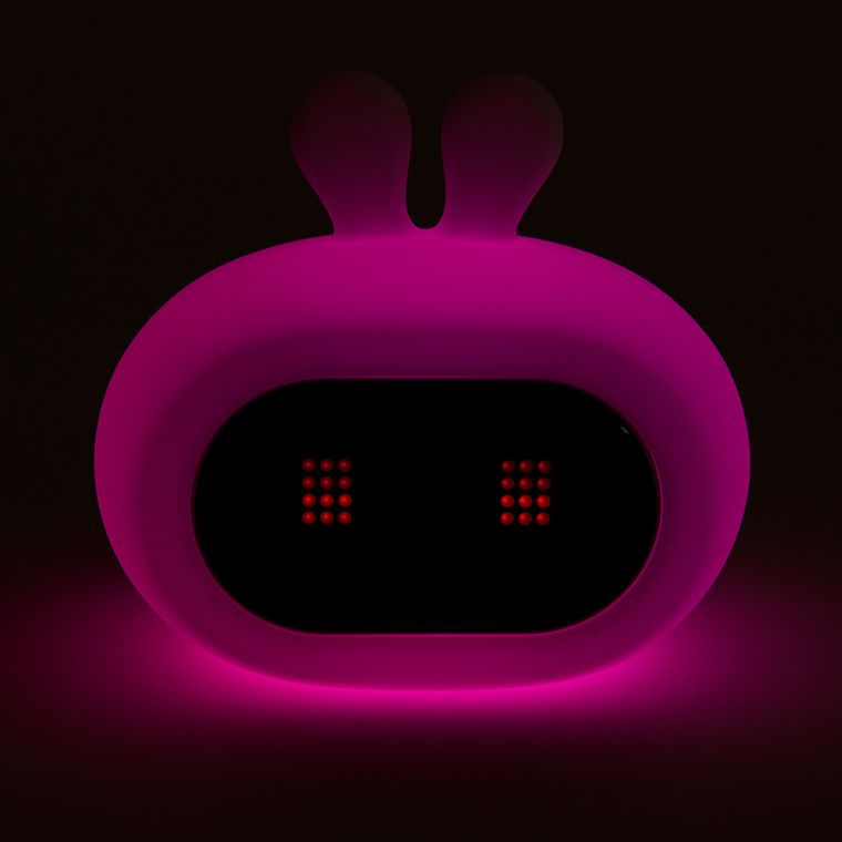 Smiki, Królik, lampka silikonowa LED z zegarkiem