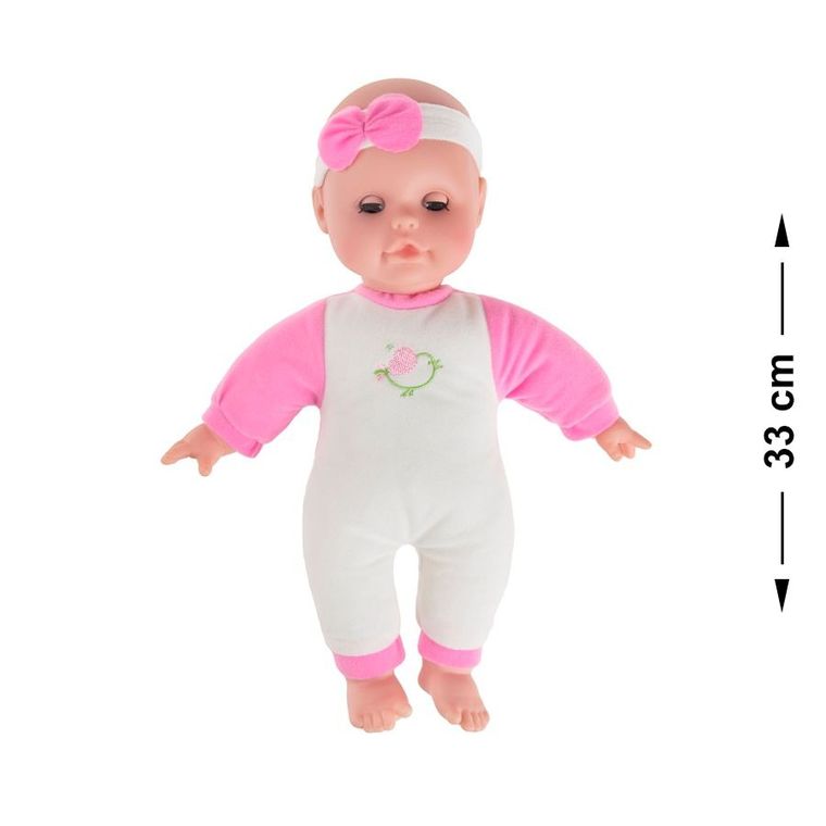 Smiki, lalka bobas w foteliku samochodowym, 33 cm