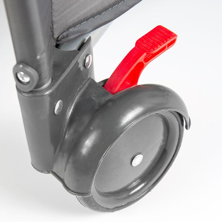 Smiki, łóżeczko turystyczne, dwupoziomowe, szare