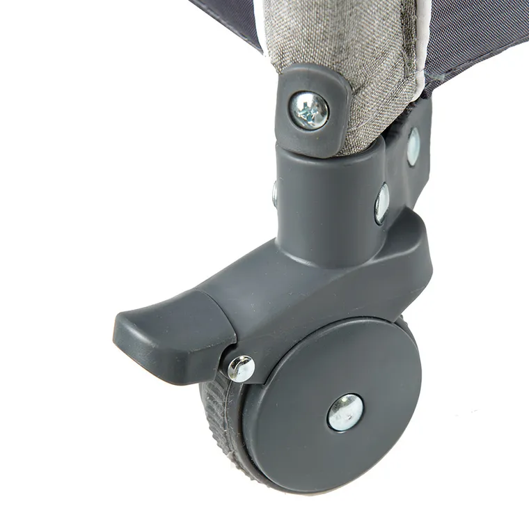 Smiki, łóżeczko turystyczne z przewijakiem, szare