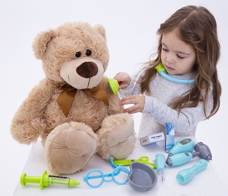 Smiki, Miś, maskotka, brązowa, 38 cm