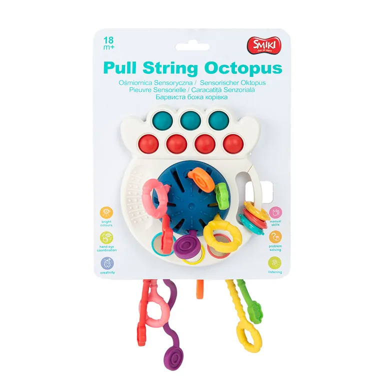 Smiki, Ośmiornica sensoryczna, zabawka interaktywna, przeciąganiec