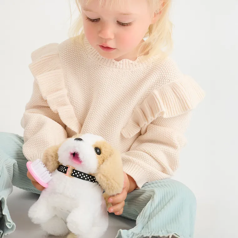 Smiki, Piesek w salone piękności, zestaw z interaktywną maskotką i transporterem