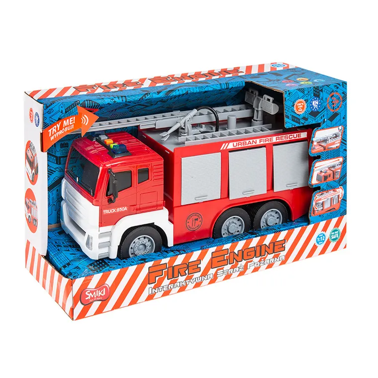 Smiki, Straż pożarna, pojazd, światło i dźwięk, 1:12
