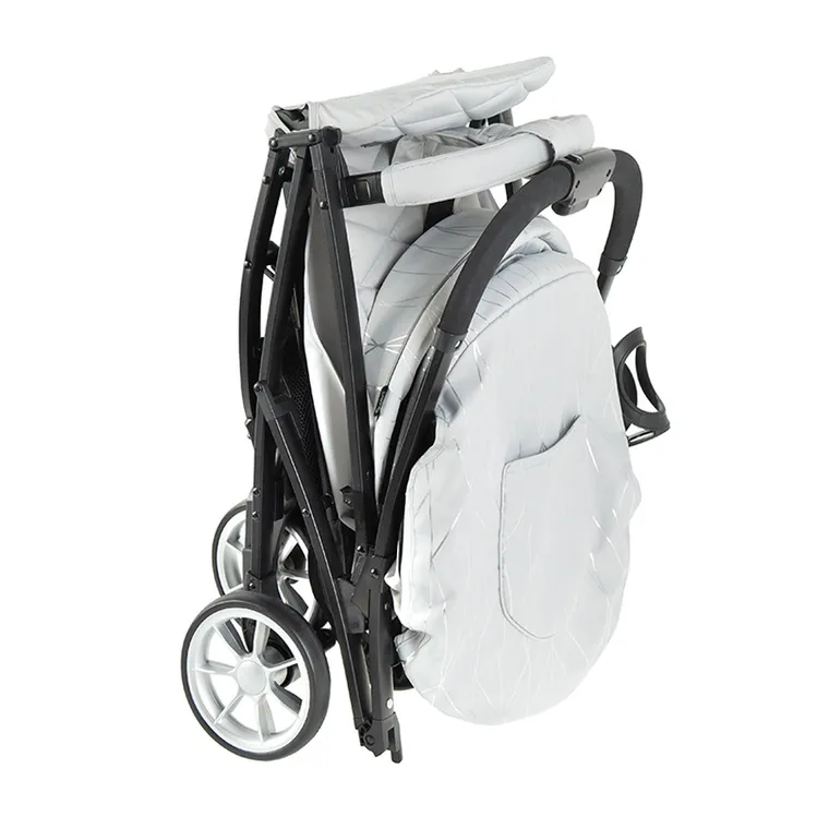 Smiki, Thunder Pro, wózek spacerowy, czarna rama, szaro-srebrny
