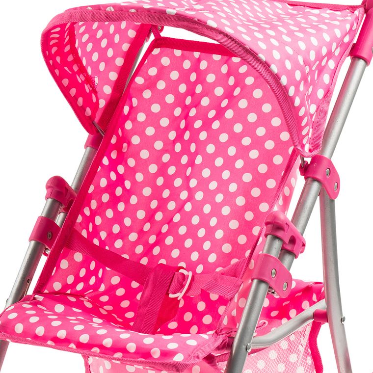 Smiki, wózek spacerowy dla lalek, różowy