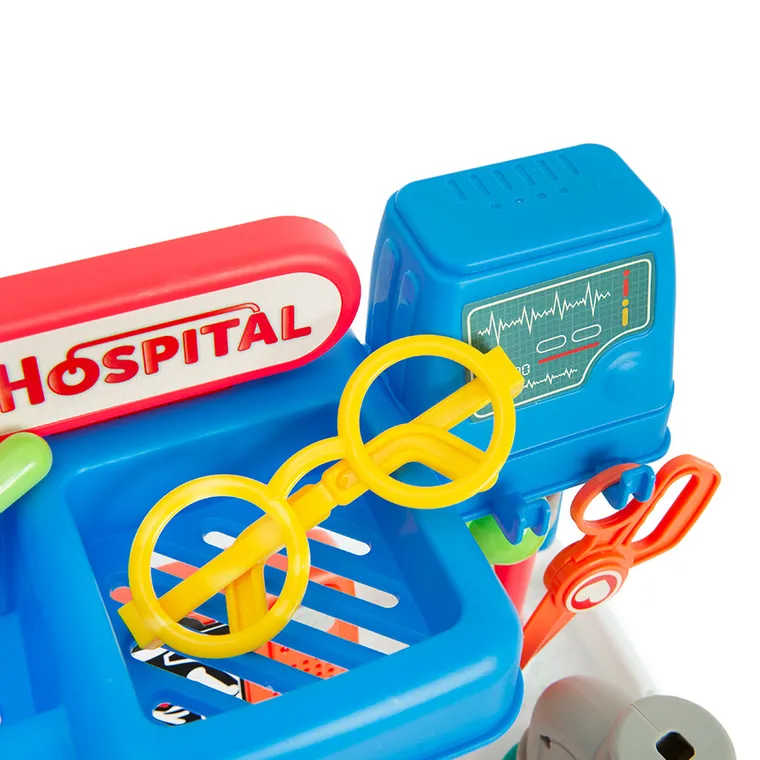 Smiki, zestaw medyczny, wózek z akcesoriami lekarza