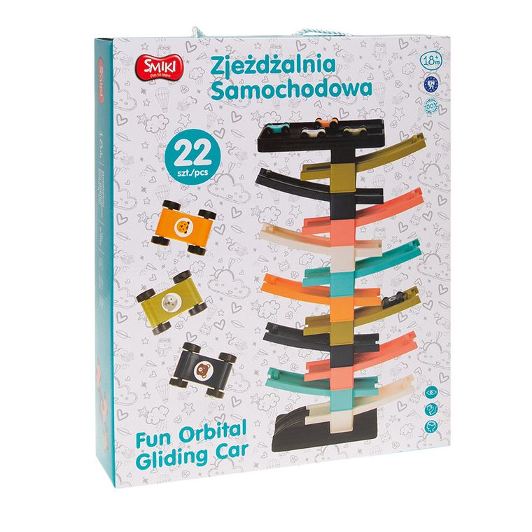 Smiki, Zjeżdzalnia, tor samochodowy, 11 ramp, 9 samochodów