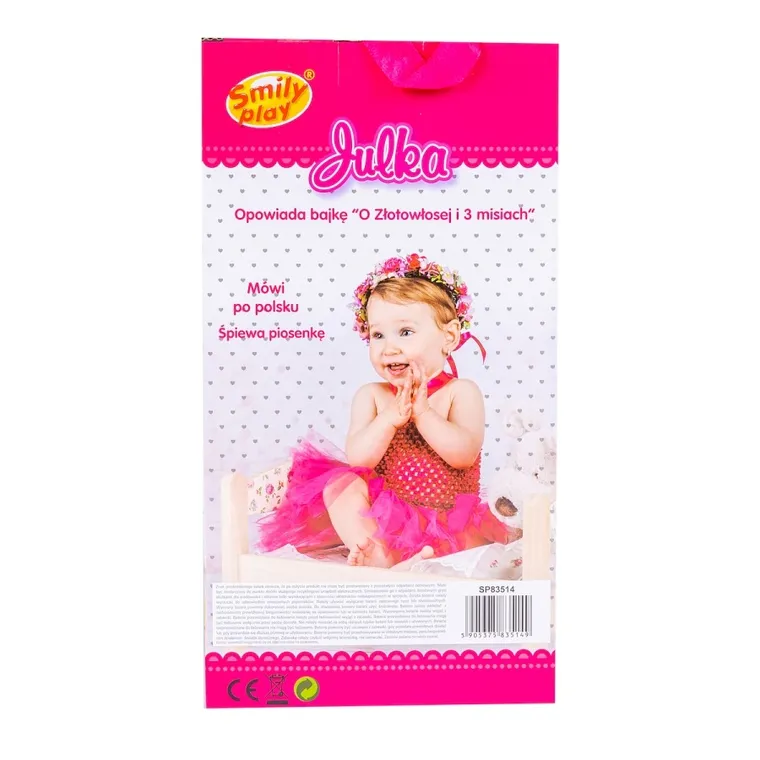 Smily Play, Julka, lalka interaktywna, 32 cm
