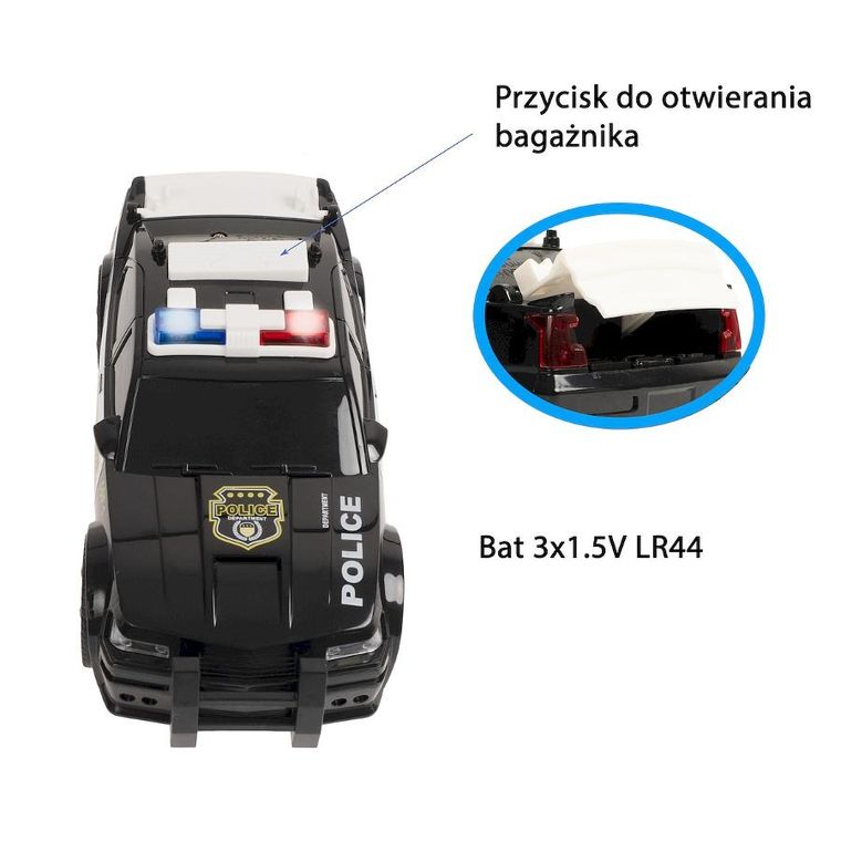 Smily Play, Junior, pojazd policyjny, 1:20