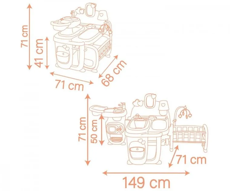 Smoby, Baby Nurse, akcesoria opiekunki