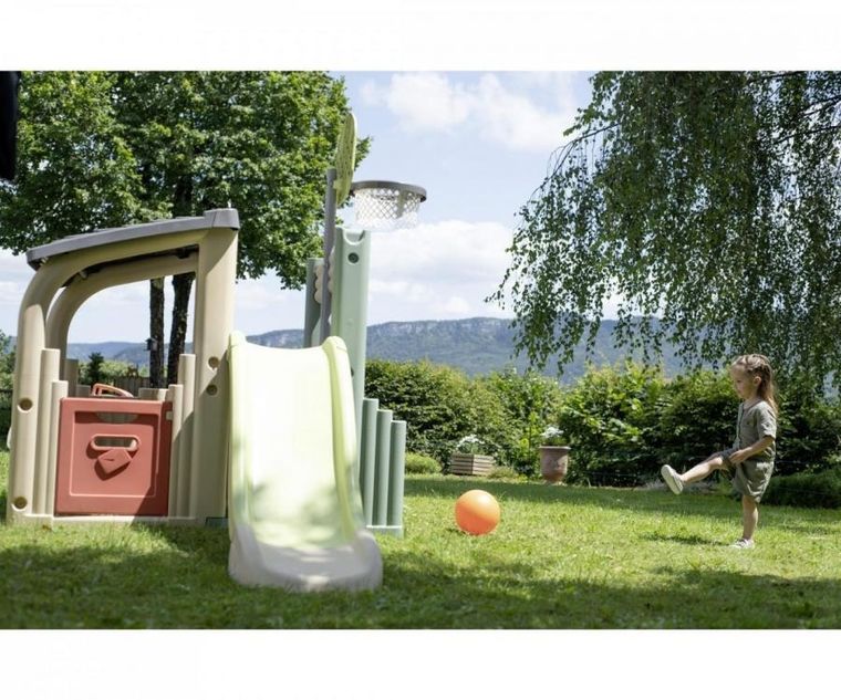 Smoby, Centrum zabaw, domek ogrodowy ze zjeżdżalnią