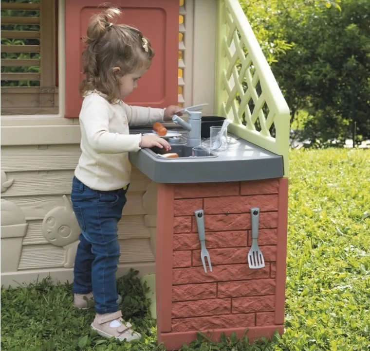 Smoby, Nature z kuchnią, domek ogrodowy