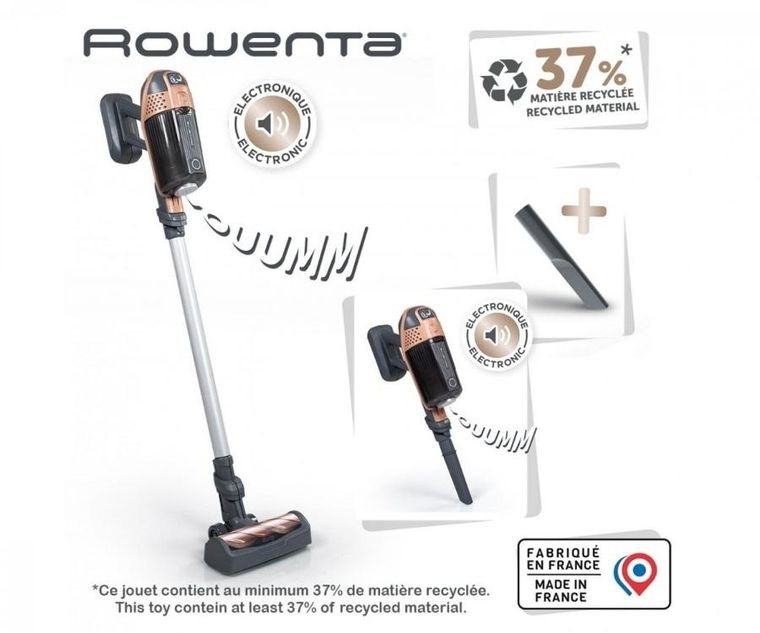 Smoby, X Force Rowenta, interaktywny odkurzacz pionowy