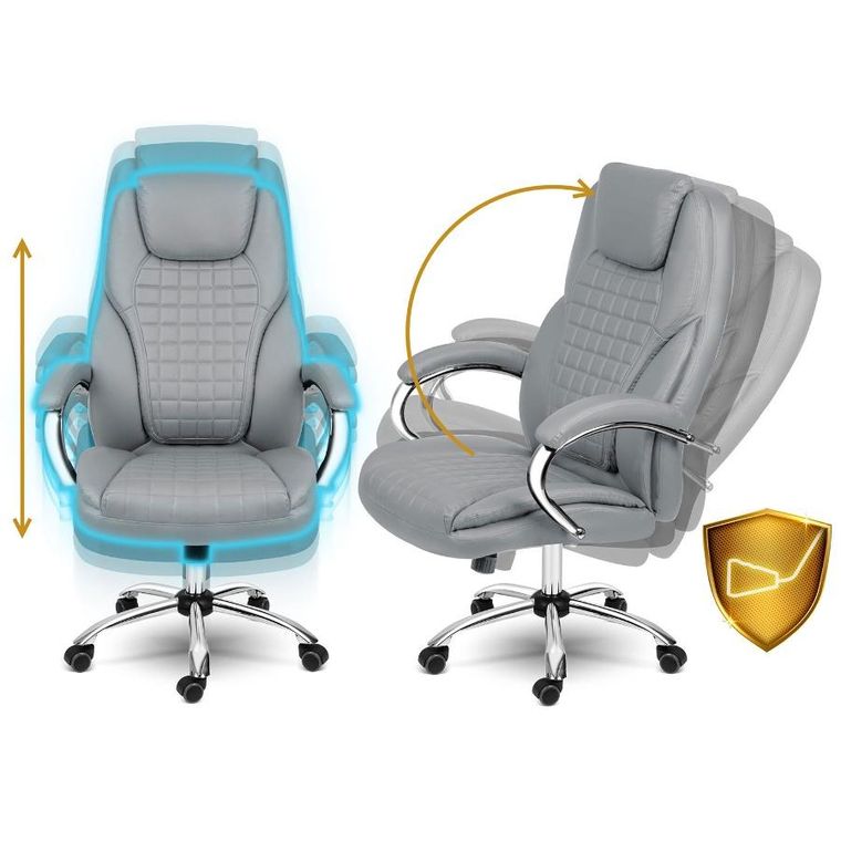 Sofotel, Batory, fotel biurowy, jasno szary