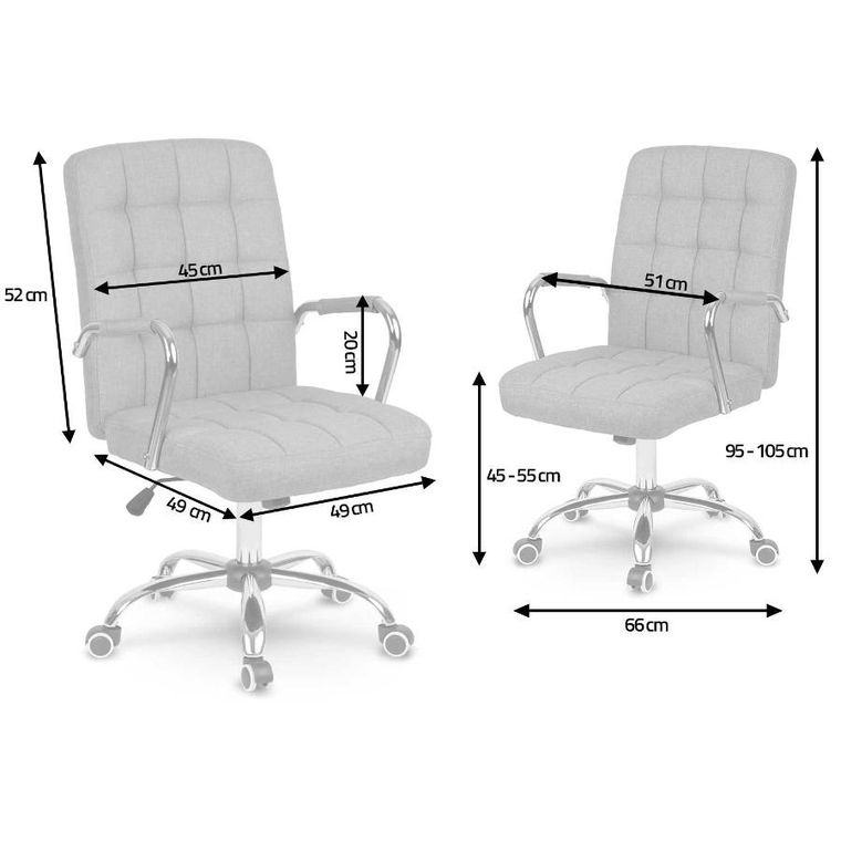 Sofotel, Benton, fotel biurowy,, niebiesko-biały