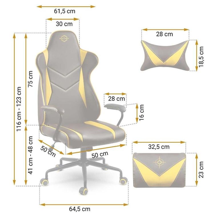 Sofotel, Blitzcrank, fotel gamingowy, czarno-żółty