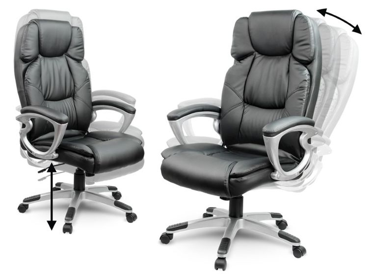 Sofotel, fotel biurowy, obrotowy, brązowy