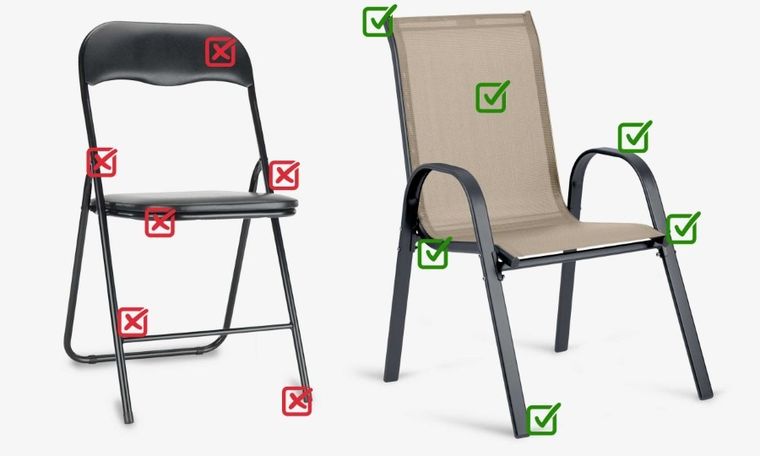 Sofotel, krzesła ogrodowe tekstylne, 4 szt