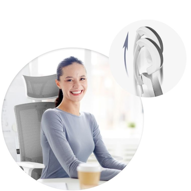 Sofotel, Rotar, fotel biurowy, szary