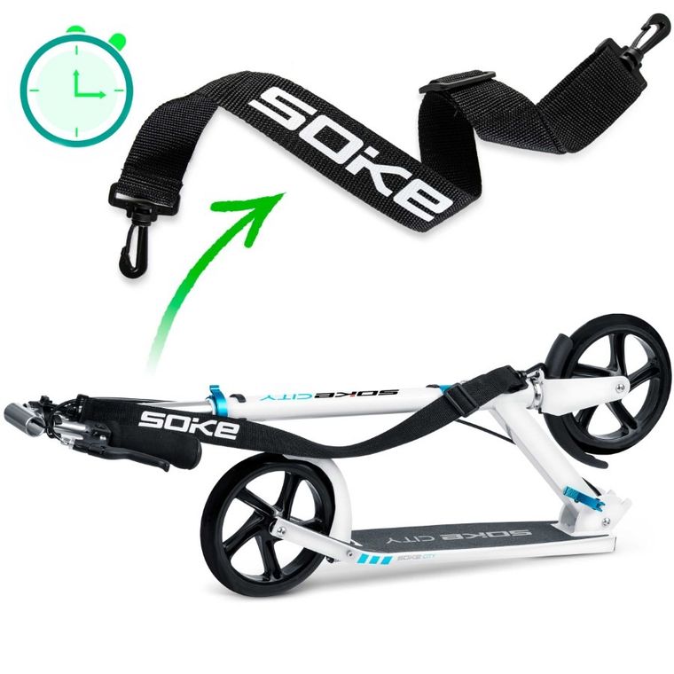 Soke, City, hulajnoga miejska, składana, biała